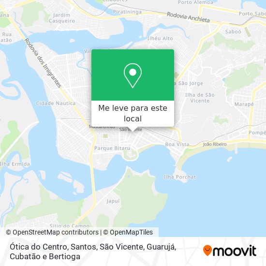 Ótica do Centro mapa