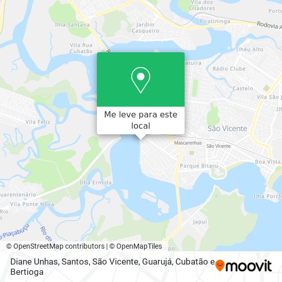Diane Unhas mapa
