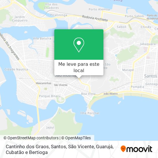 Cantinho dos Graos mapa