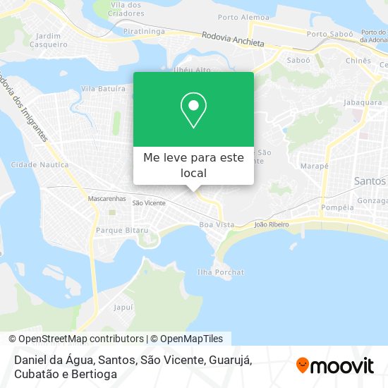 Daniel da Água mapa