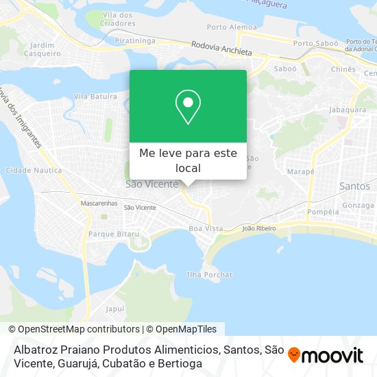 Albatroz Praiano Produtos Alimenticios mapa