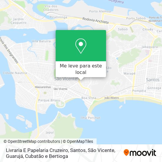 Livraria E Papelaria Cruzeiro mapa