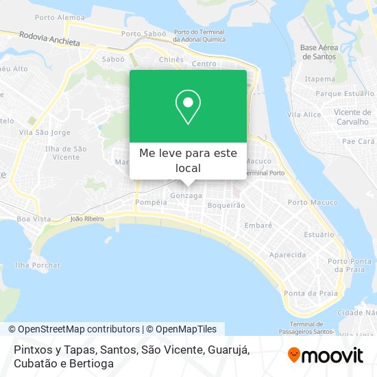 Pintxos y Tapas mapa