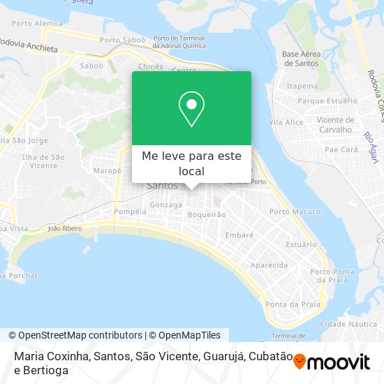 Maria Coxinha mapa