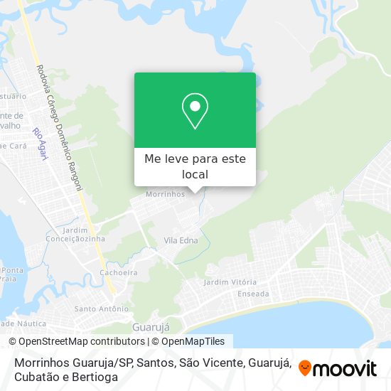 Morrinhos Guaruja/SP mapa