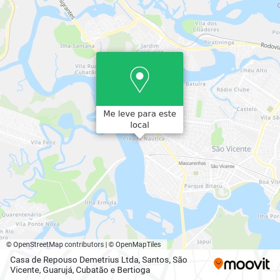 Casa de Repouso Demetrius Ltda mapa