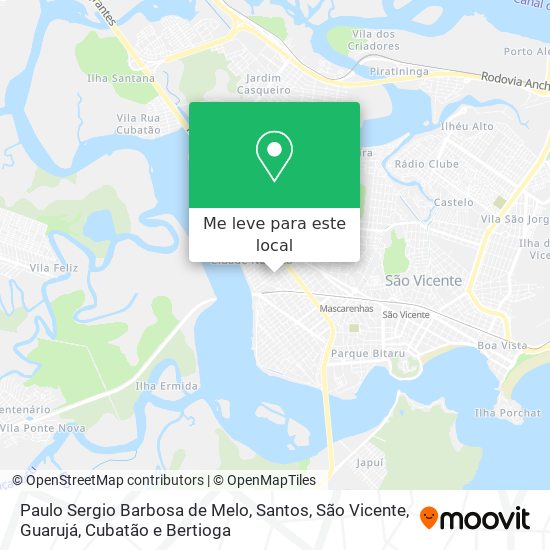 Paulo Sergio Barbosa de Melo mapa