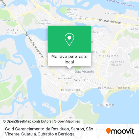 Gold Gerenciamento de Residuos mapa
