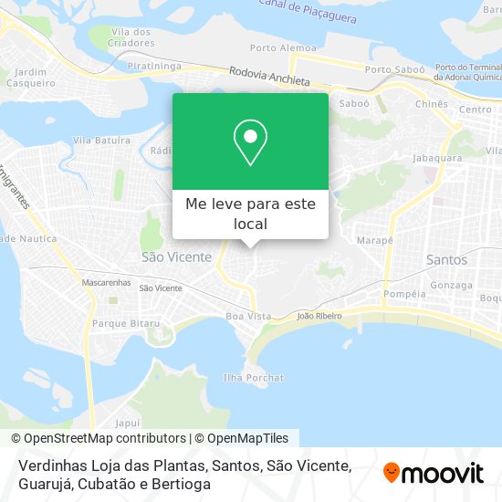 Verdinhas Loja das Plantas mapa