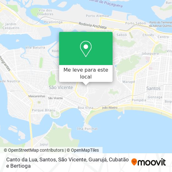 Canto da Lua mapa