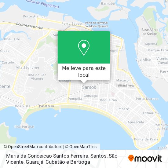 Maria da Conceicao Santos Ferreira mapa