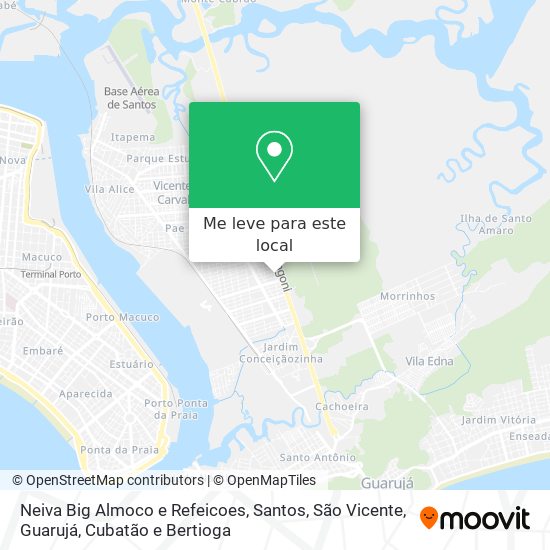 Neiva Big Almoco e Refeicoes mapa
