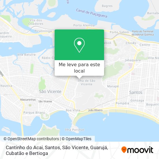 Cantinho do Acai mapa