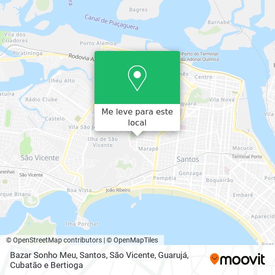 Bazar Sonho Meu mapa