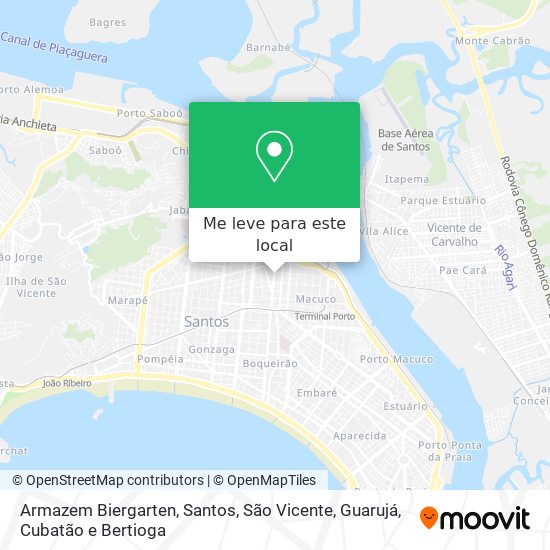 Armazem Biergarten mapa