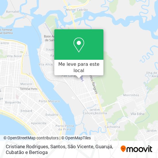 Cristiane Rodrigues mapa