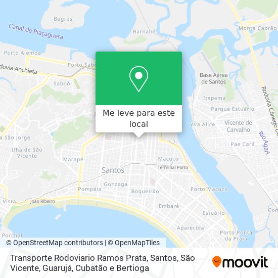 Transporte Rodoviario Ramos Prata mapa