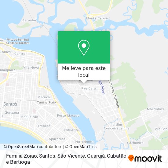 Familia Zoiao mapa