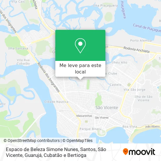 Espaco de Beleza Simone Nunes mapa