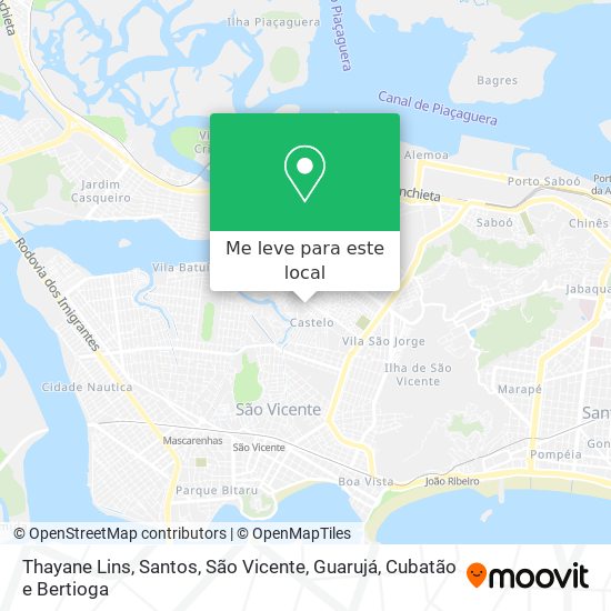 Thayane Lins mapa