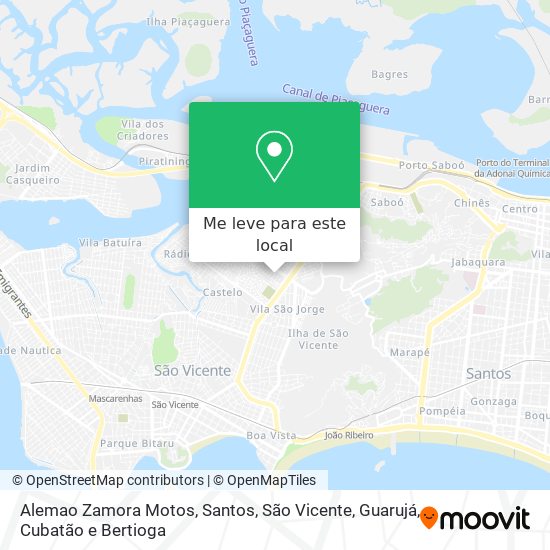 Alemao Zamora Motos mapa