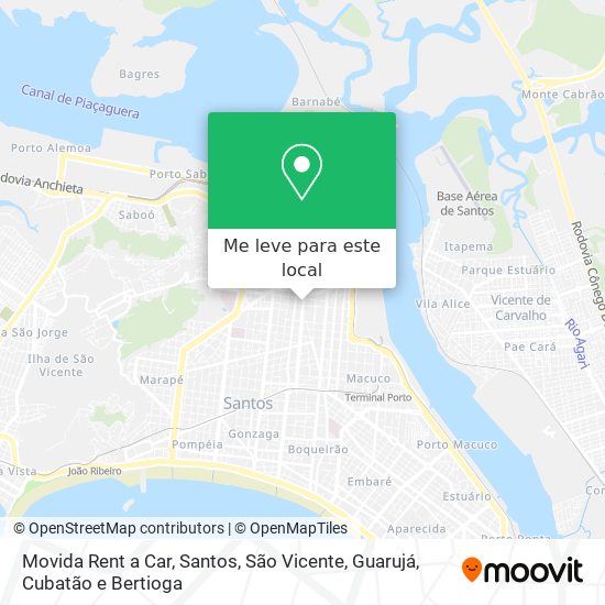 Movida Rent a Car mapa