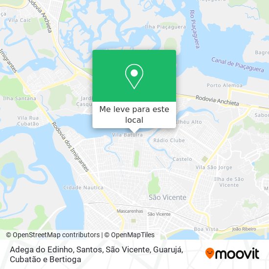 Adega do Edinho mapa