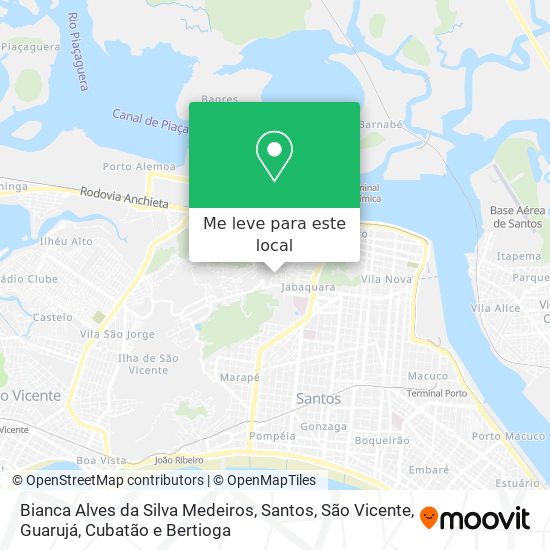 Bianca Alves da Silva Medeiros mapa