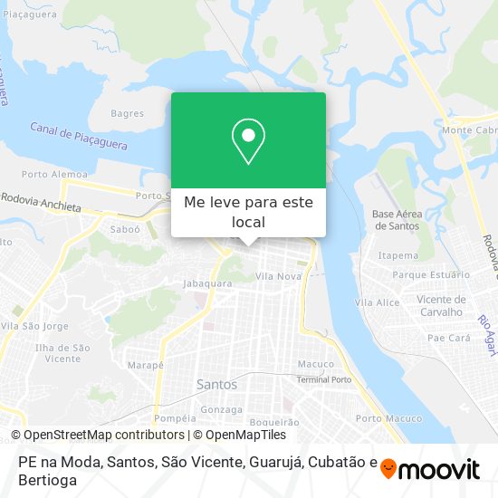 PE na Moda mapa