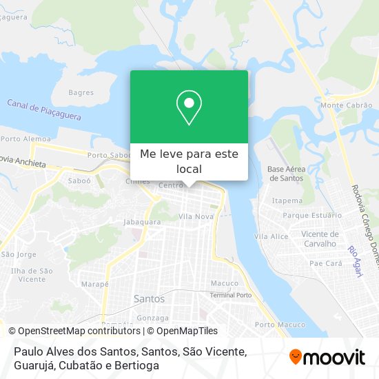 Paulo Alves dos Santos mapa