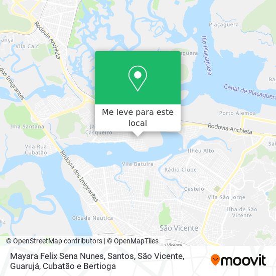 Mayara Felix Sena Nunes mapa