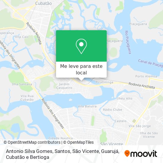 Antonio Silva Gomes mapa