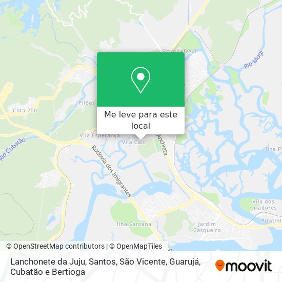 Lanchonete da Juju mapa