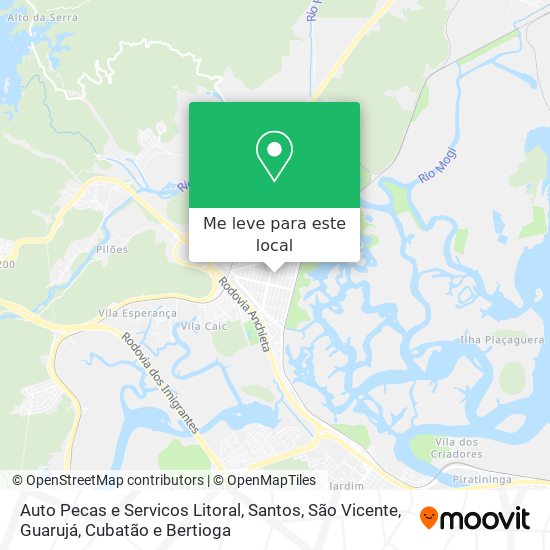 Auto Pecas e Servicos Litoral mapa