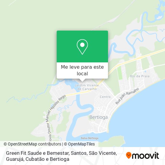 Green Fit Saude e Bemestar mapa