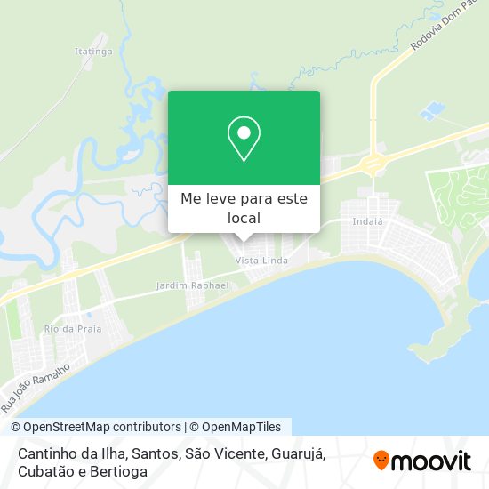 Cantinho da Ilha mapa