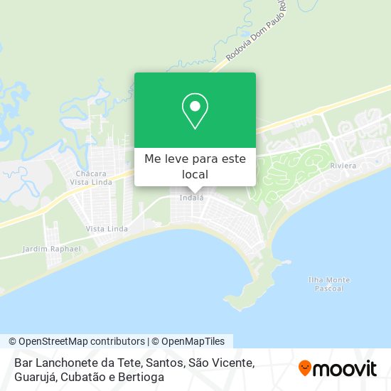 Bar Lanchonete da Tete mapa