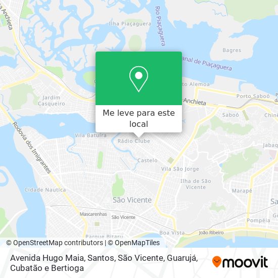 Avenida Hugo Maia mapa
