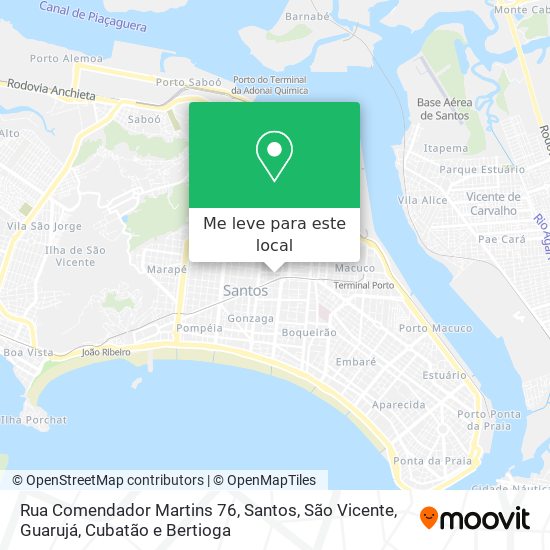 Rua Comendador Martins 76 mapa