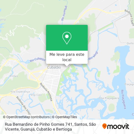 Rua Bernardino de Pinho Gomes 741 mapa