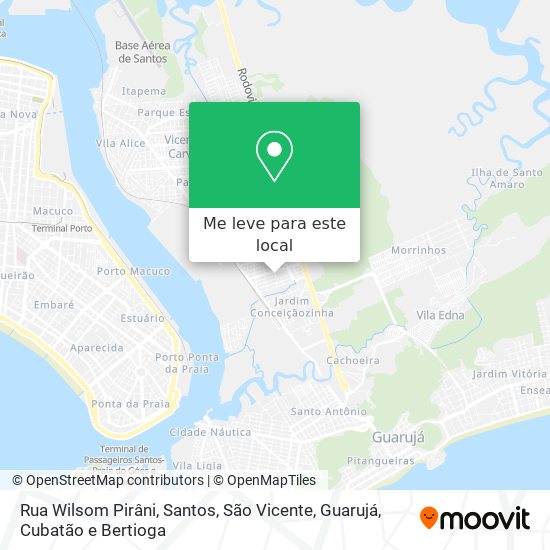 Rua Wilsom Pirâni mapa