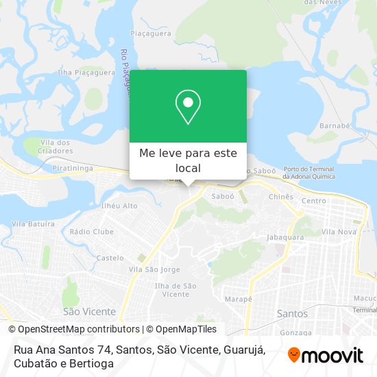 Rua Ana Santos 74 mapa