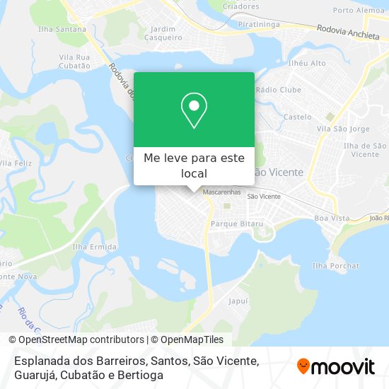 Esplanada dos Barreiros mapa