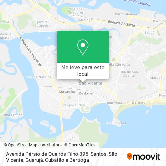 Avenida Pérsio de Queirós Filho 395 mapa
