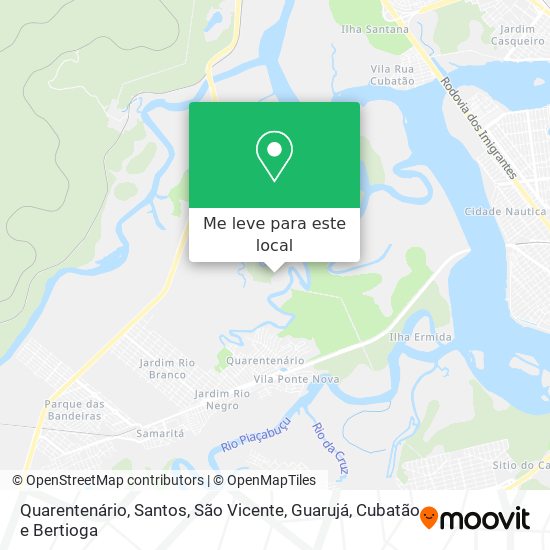 Quarentenário mapa