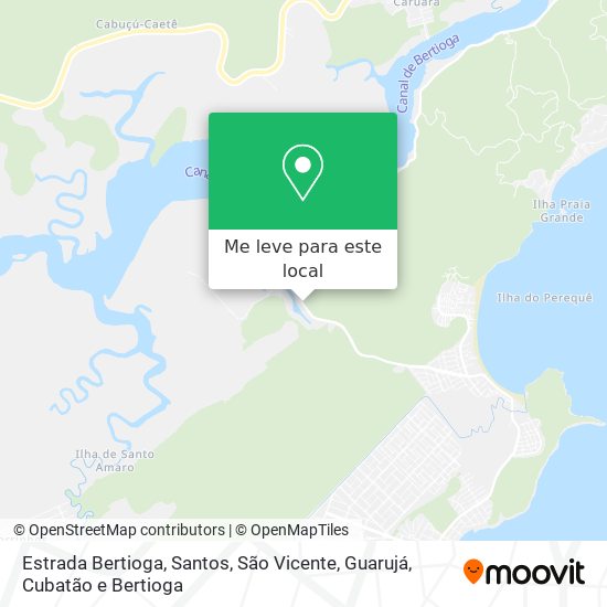 Estrada Bertioga mapa