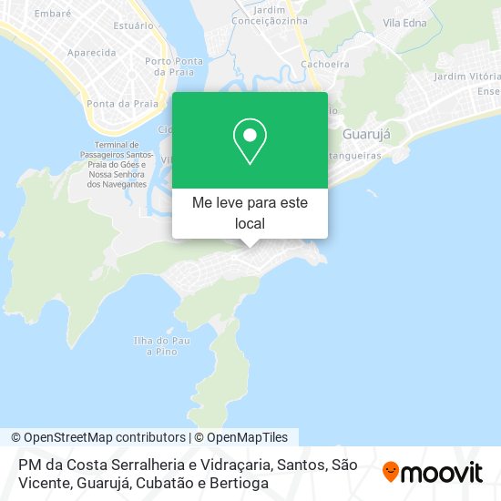 PM da Costa Serralheria e Vidraçaria mapa