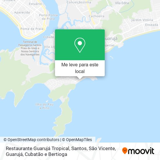 Restaurante Guarujá Tropical mapa