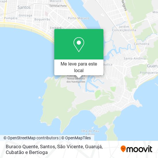 Buraco Quente mapa