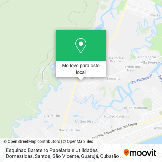 Esquinao Barateiro Papelaria e Utilidades Domesticas mapa